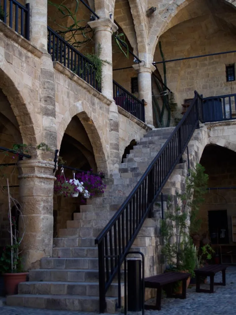 frame The stone staircase at Buyuk Han